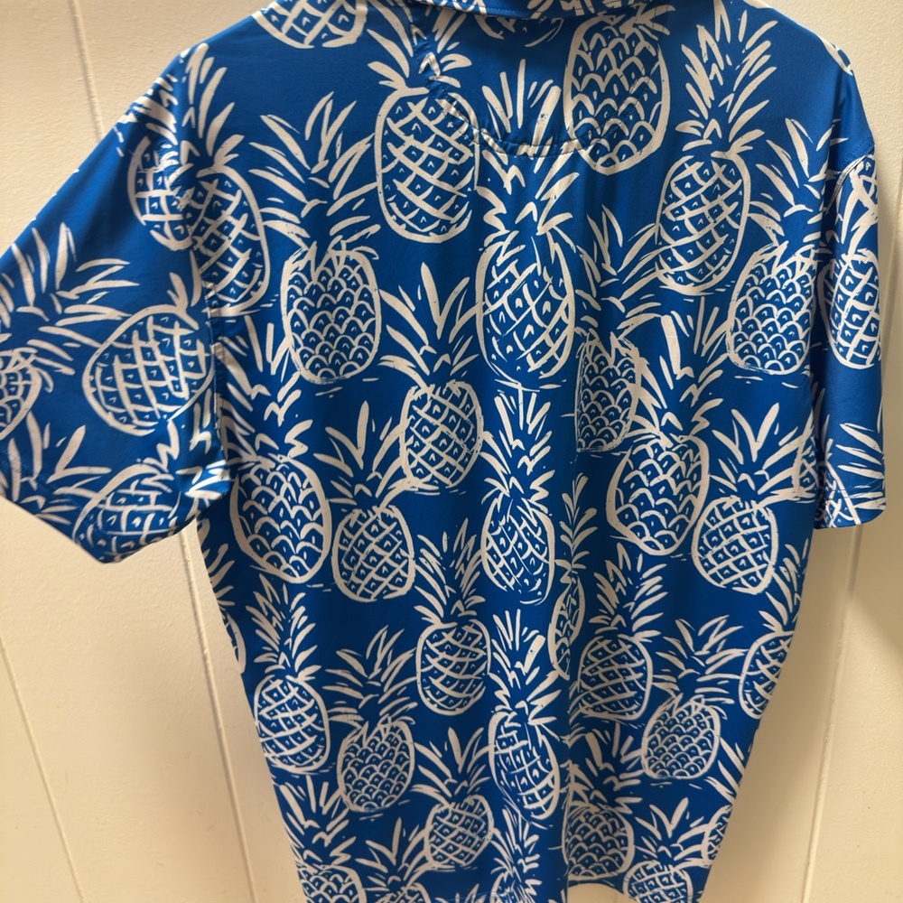 Chubbies Blue Pineapple Golf Polo - Picture 2 of 3